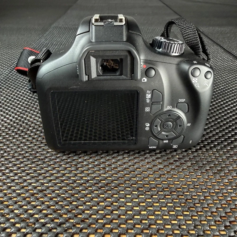 Canon EOS 4000D DSLR Camera Black with 18-55mm Lens, New Battery, SD Card Bundle